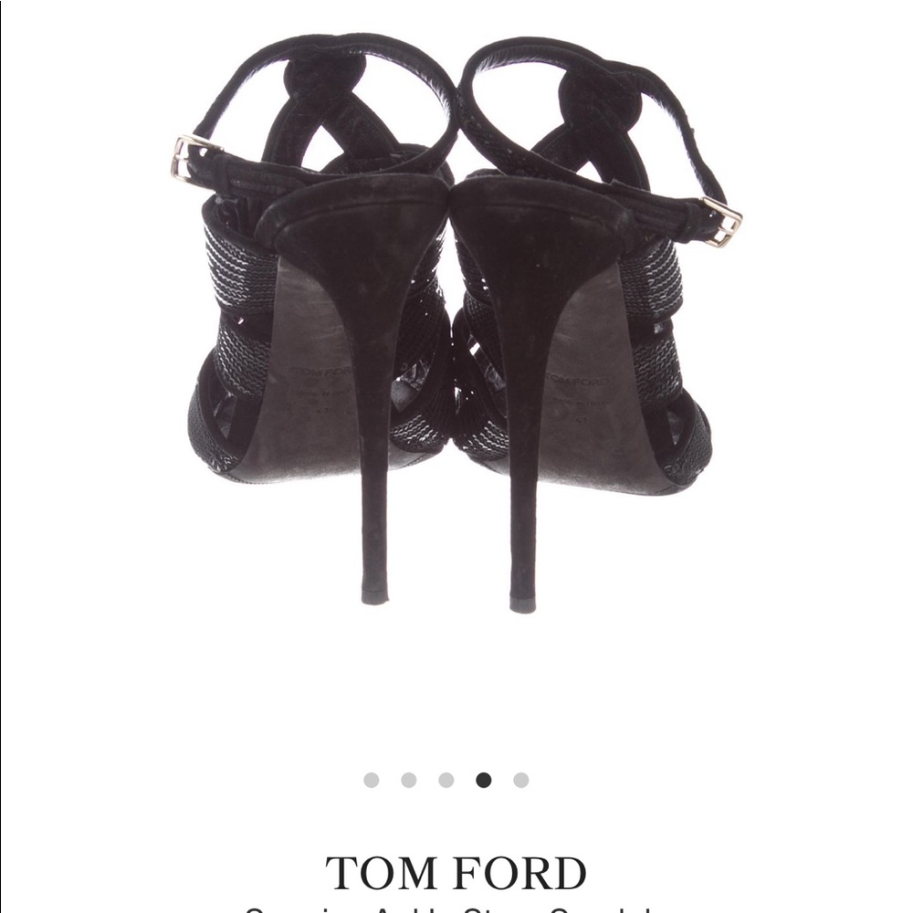 Sequin Tom Ford ankle strap heels (41)